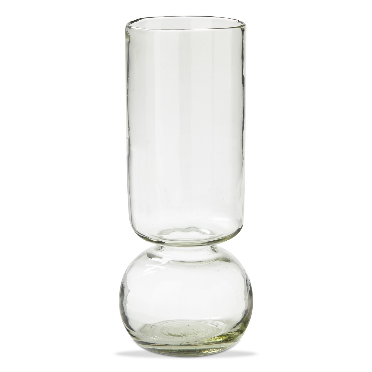 Amaryllis Large Recycled Glass Vase Decorative Novelty Green 14in H x 5in L x 5in W Wipe Clean with Damp Cloth